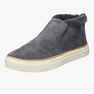 NWT Women's Tom’s Grey Suede Paxton Water Resistant Sneakers Size 6